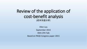Review of the application of cost
