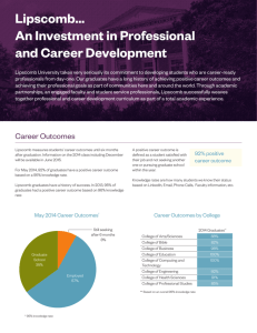Lipscomb… An Investment in Professional and Career Development