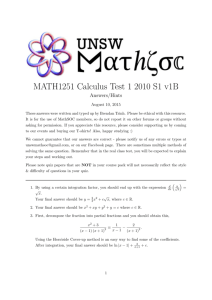MATH1251 Calculus Test 1 2010 S1 v1B