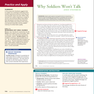 Why Soldiers Won't Talk