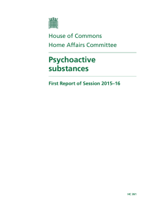 Psychoactive substances - United Kingdom Parliament