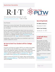 September 2015 Newsletter - Rochester Institute of Technology