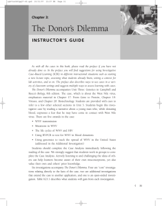 Chapter 3: The Donor's Dilemma