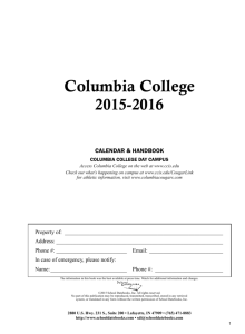 Student Handbook - Columbia College