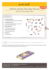 Charlie and the Chocolate Factory Dream Chocolate Bar