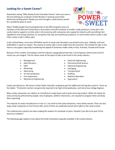 Looking for a Sweet Career - National Confectioners Association