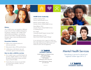 Mental Health Services - UC Davis Health System