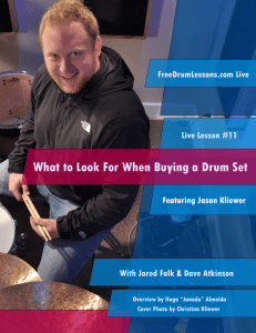 What to Look For When Buying a Drum Set