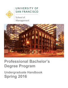 BSM Handbook - University of San Francisco