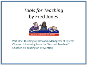 Tools for Teaching by Fred Jones