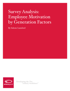 Employee Motivation by Generation Factors