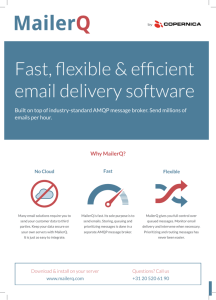 Fast, flexible & efficient email delivery software