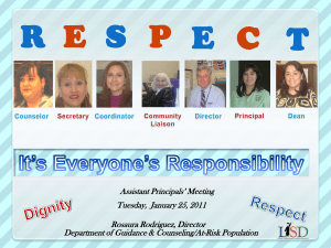 District Dignity & Respect2010-2011