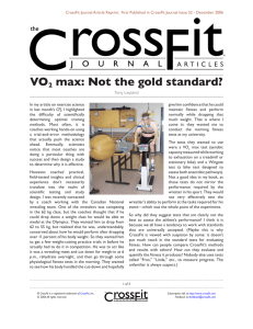VO2 max: Not the gold standard?