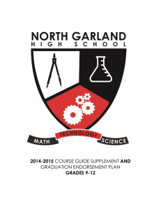 course guide supplement and graduation