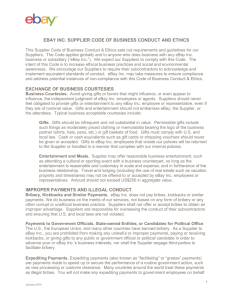 Supplier Code of Business Conduct and Ethics