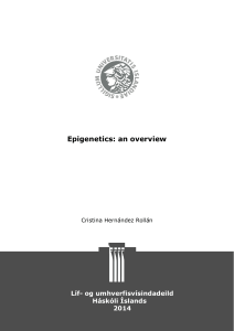 Epigenetics: an overview