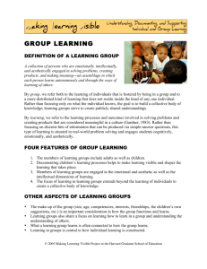 group learning - Making Learning Visible
