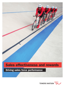 Sales effectiveness and rewards