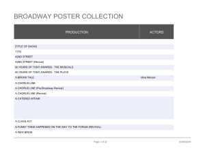 broadway poster collection