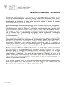 Multifactorial Health Conditions - Emory University Department of