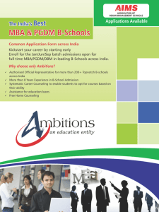 MBA & PGDM B-Schools MBA & PGDM B-Schools