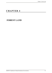 chapter 4 forest land - IPCC - Task Force on National Greenhouse