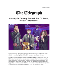 Country To Country Festival, The O2 Arena, review: ''impressive"