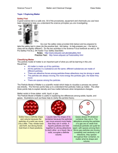 Science Focus 9 Matter and Chemical Change Class