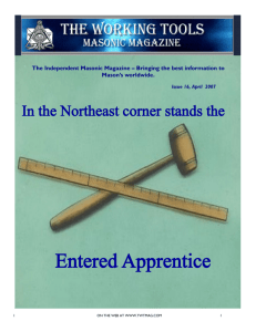 Entered Apprentice - Hawthorne-Fortitude Masonic Lodge No. 200