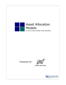 Asset Allocation Models