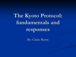 The Kyoto Protocol: fundamentals and responses