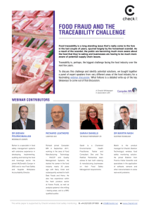 food fraud and the traceability challenge