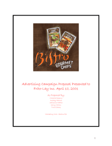 Advertising Campaign Proposal Presented to Frito