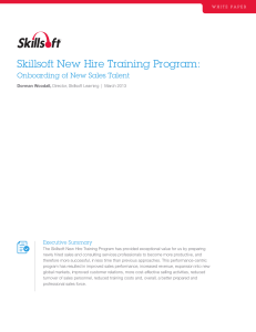 Skillsoft New Hire Training Program: