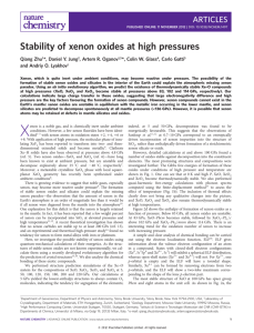 Stability of xenon - MySBfiles