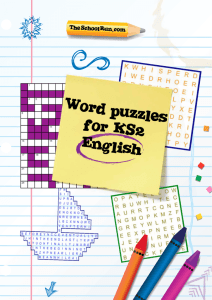 Word puzzles for KS2 English - Boston St Mary's RC Primary School