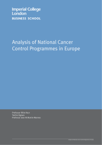 Analysis of National Cancer Control Programmes in Europe