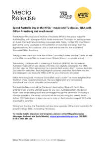 Media Release - National Film and Sound Archive