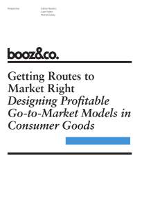Getting Routes to Market Right Designing Profitable Go-to
