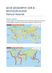 REVISION GUIDE Natural Hazards