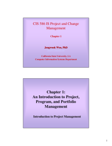 An Introduction to Project, Program, and Portfolio Management