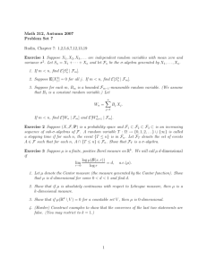 Math 312, Autumn 2007 Problem Set 7 Rudin, Chapter 7: 1,2,5,6,7
