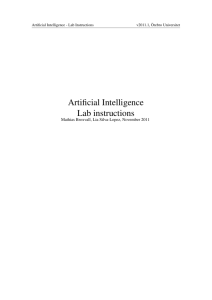 Artificial Intelligence Lab instructions