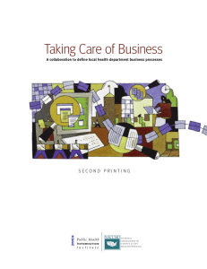 Taking Care of Business: A Collaboration to Define Local Health