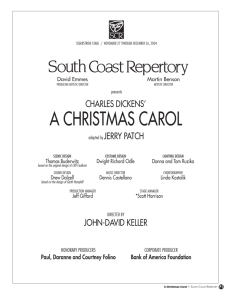 a christmas carol - South Coast Repertory