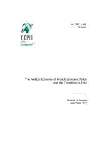 The Political Economy of French Economic Policy and the Transition