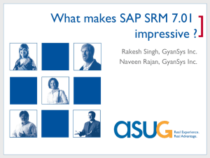 What makes SAP SRM 7.01 impressive