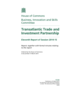 Transatlantic Trade and Investment Partnership