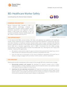 BD: Healthcare Worker Safety